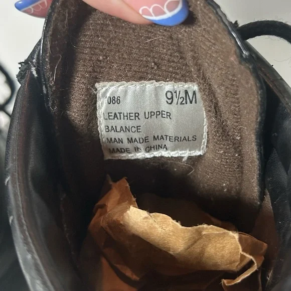 Double H Black Leather Kiltie Lace-Up Western Boots Women's 9.5 Moto Cowboy - Picture 8 of 8